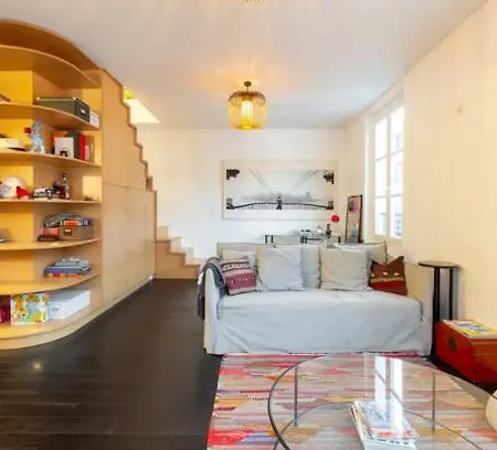 شقة La Halte Familiale Duplex Proche Tour Eiffel *